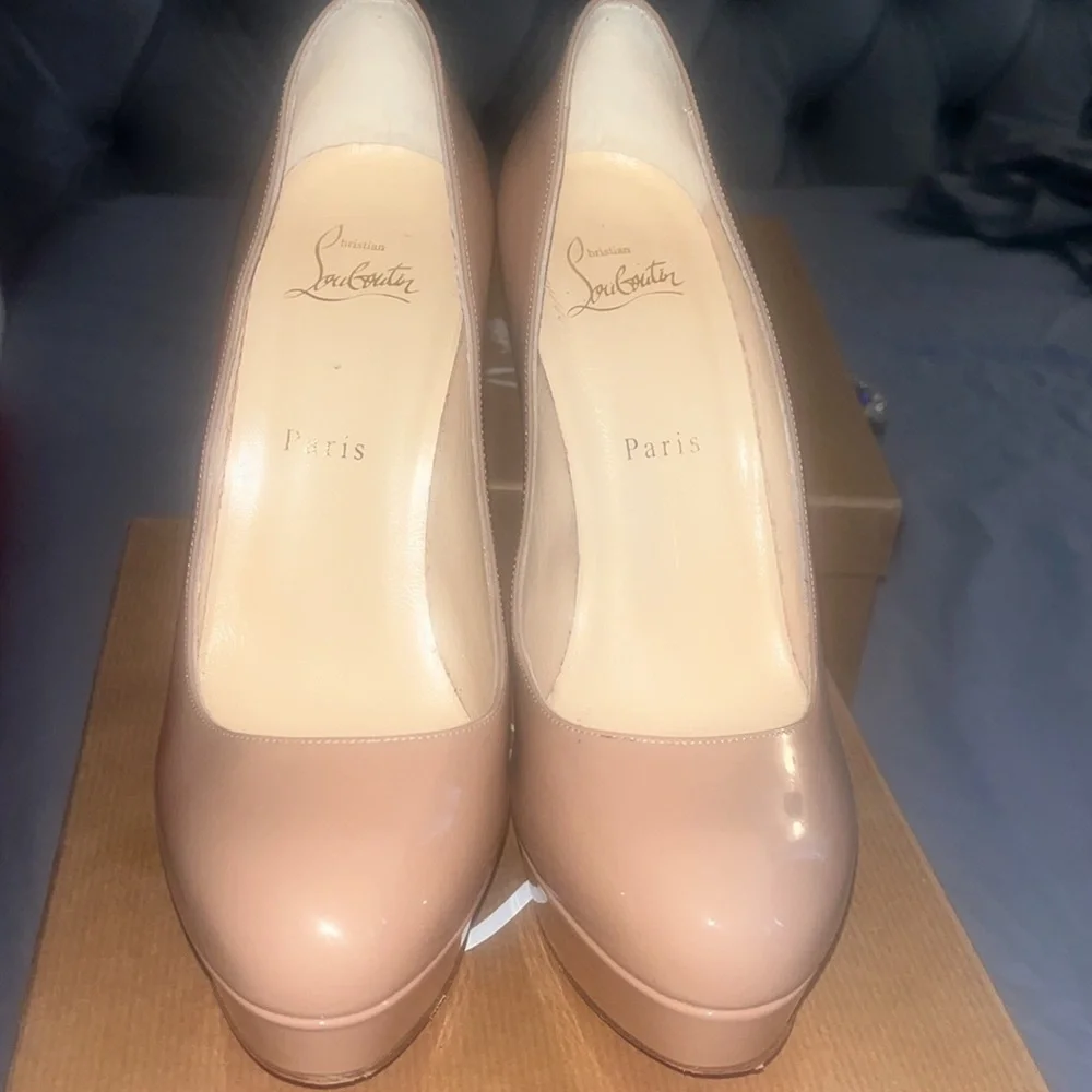 Bianca 140 patent calf Christian louboutin Size 38 nude - Picture 3 of 6